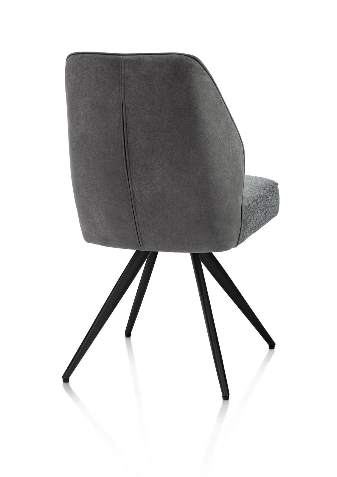 Bell, Stuhl - Gestell Schwarz - Taschenfederkern - Kombi Calabria/Vada