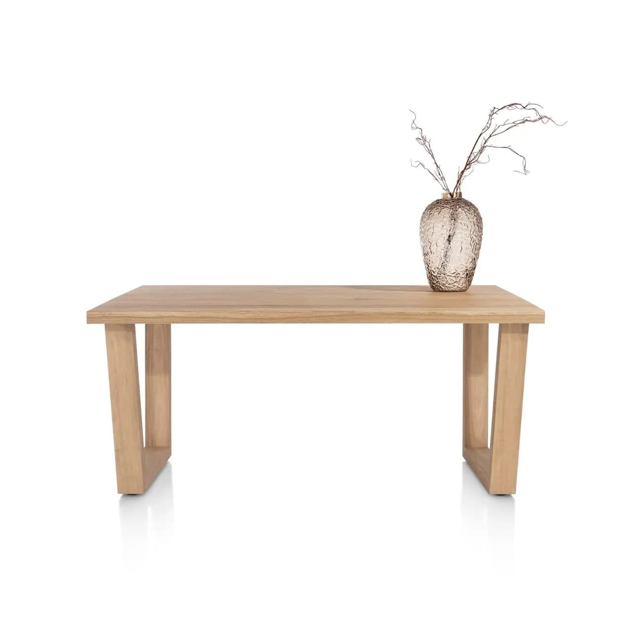 Nyborg, Tisch 150 x 100 cm - rechteckige Tischplatte - V-Fuß Holz