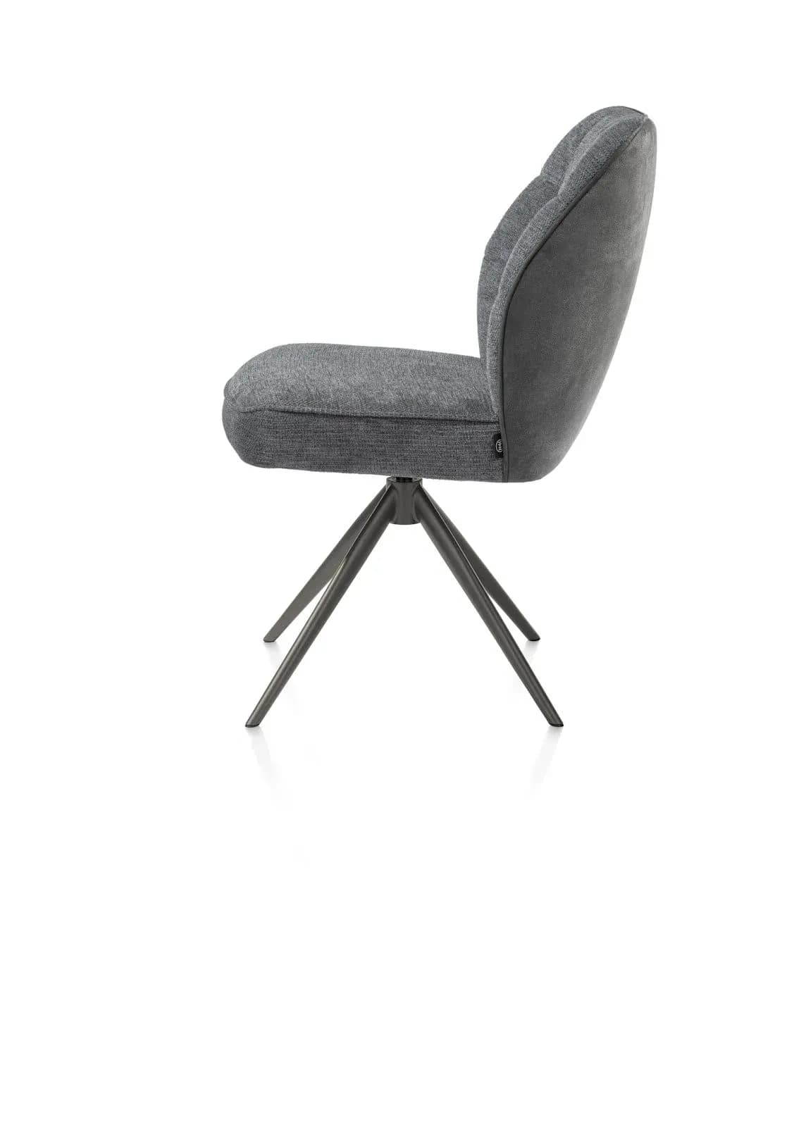 Bell, Stuhl - Gestell Graphit - drehbar - Kippfunktion - Taschenfederkern - Kombi Calabria/Vada