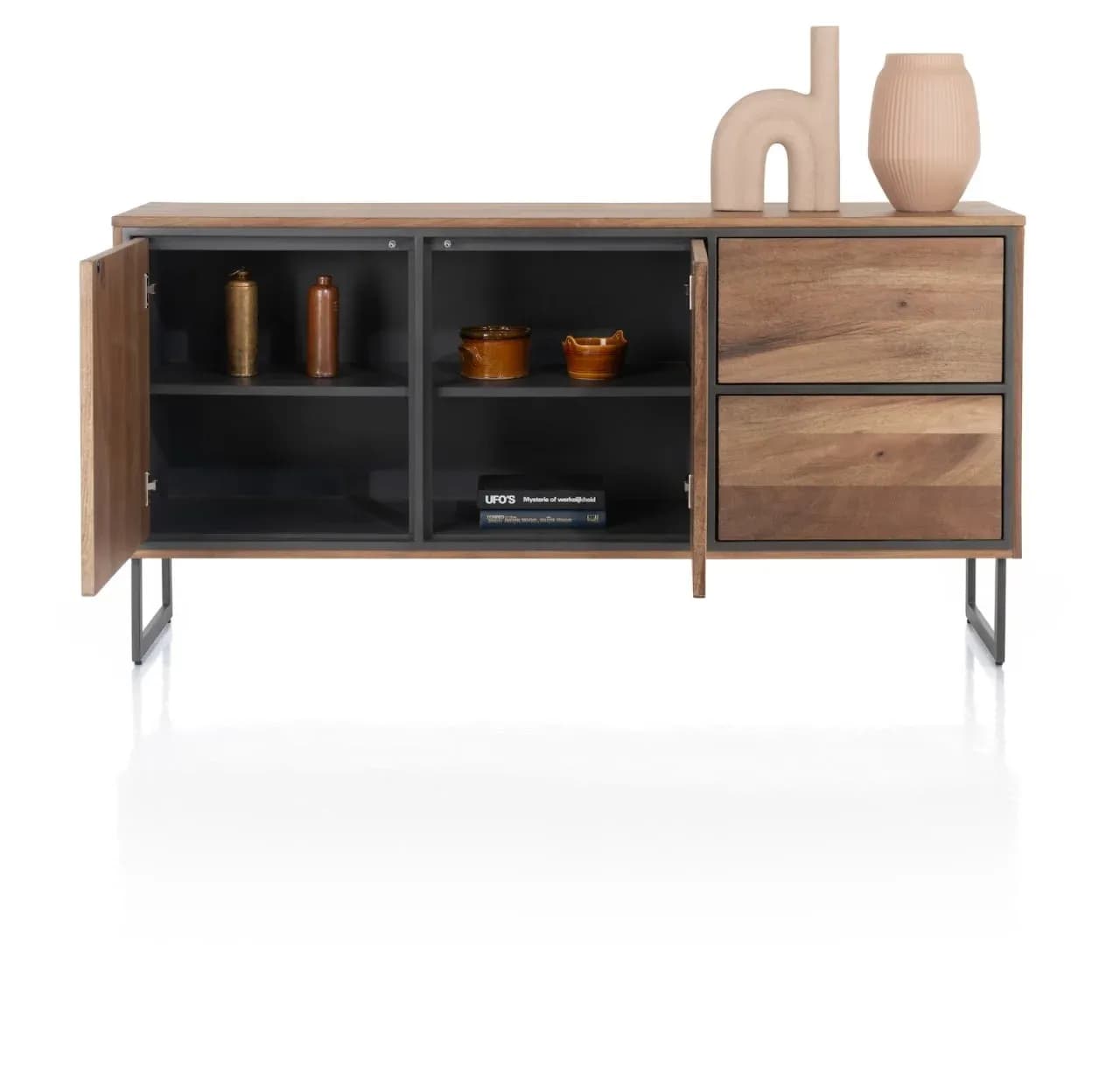 Trapani, Sideboard 160 cm - 2-Türen + 2-Laden
