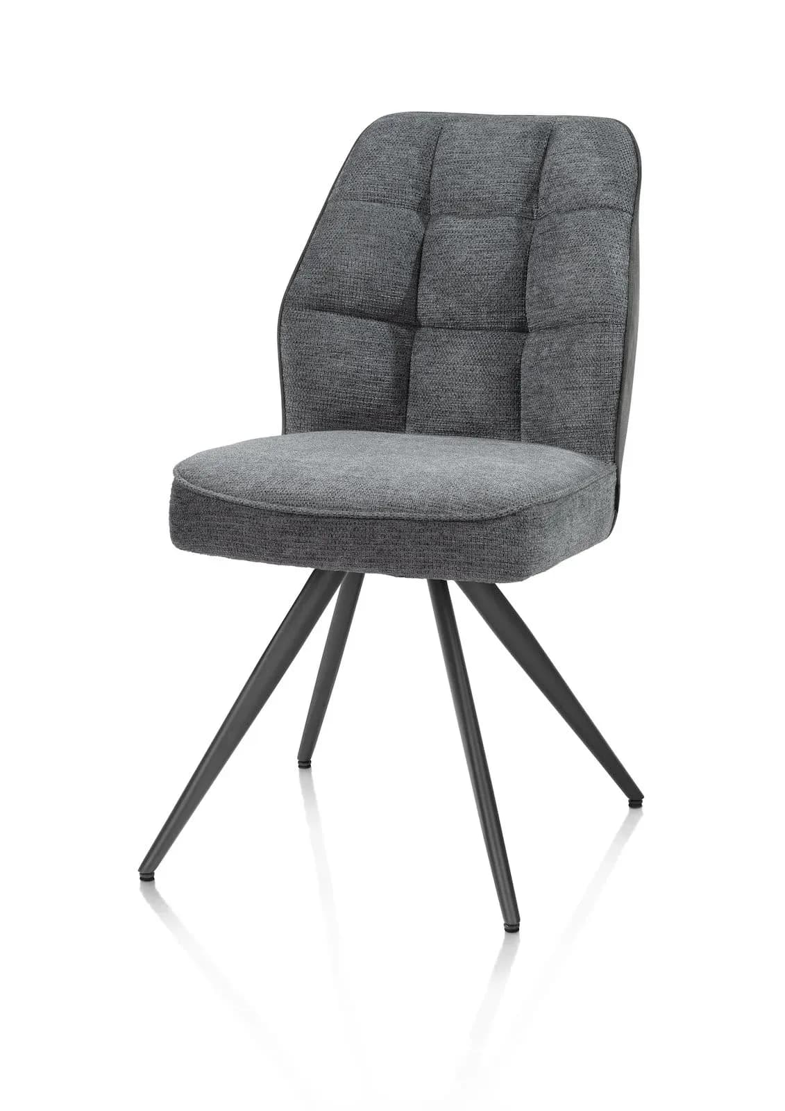 Bell, Stuhl - Gestell Graphit - Taschenfederkern - Kombi Calabria/Vada