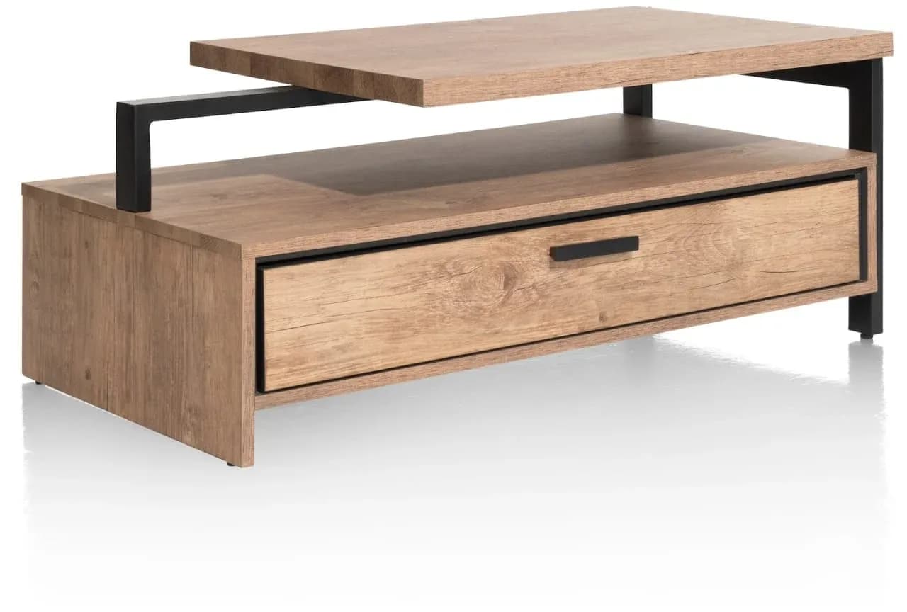 Pavarotti, Couchtisch 60 x 110 cm + 1-Lade t&t + 1-Nische