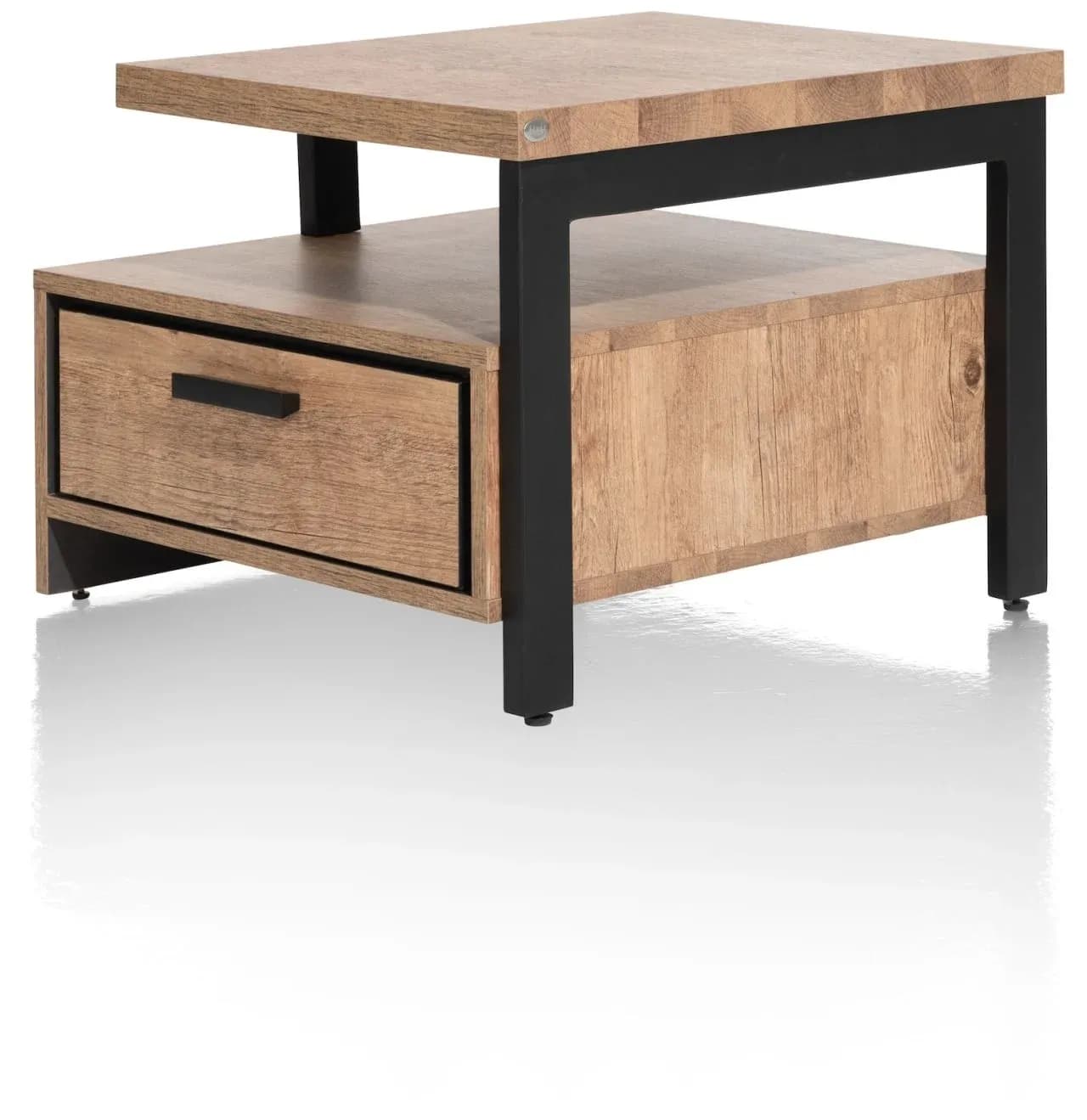 Pavarotti, Beistelltisch 60 x 60 cm + 1-Lade t&t + 1-Nische