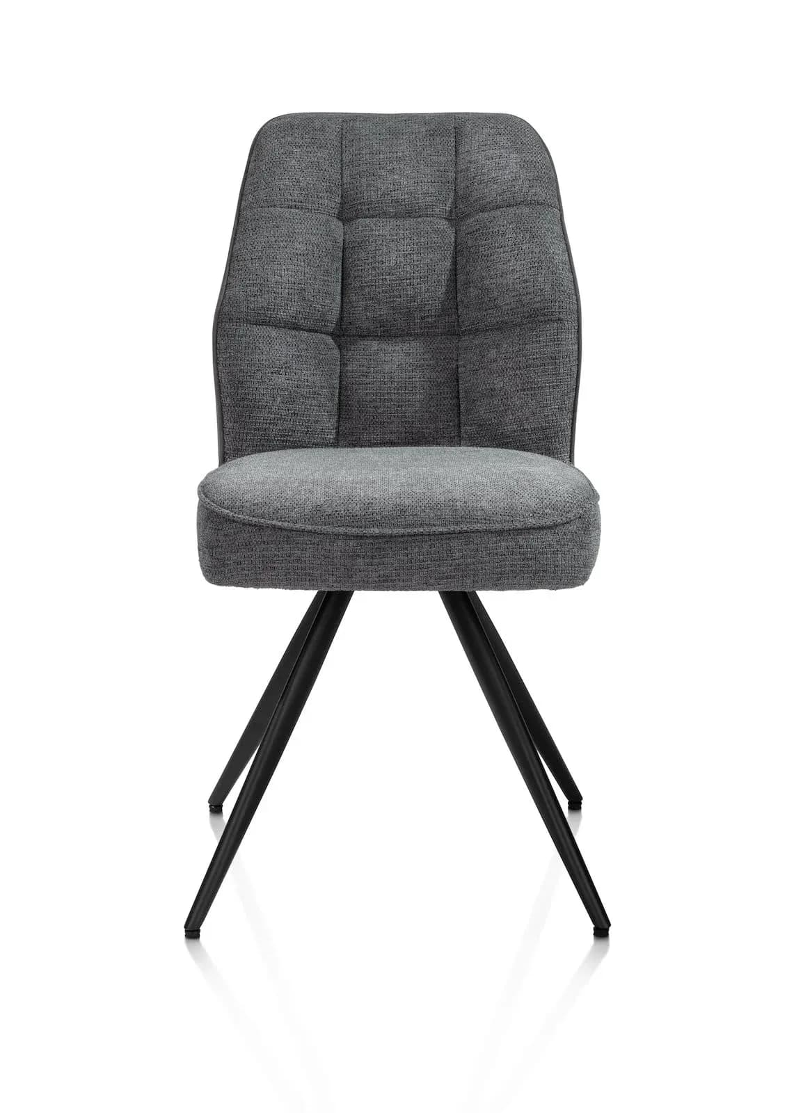 Bell, Stuhl - Gestell Schwarz - Taschenfederkern - Kombi Calabria/Vada