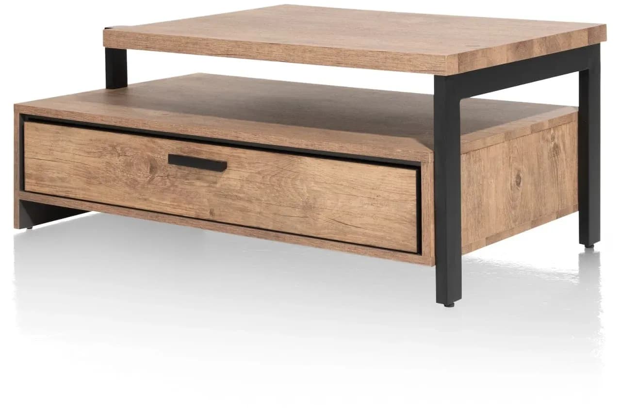 Pavarotti, Couchtisch 60 x 110 cm + 1-Lade t&t + 1-Nische