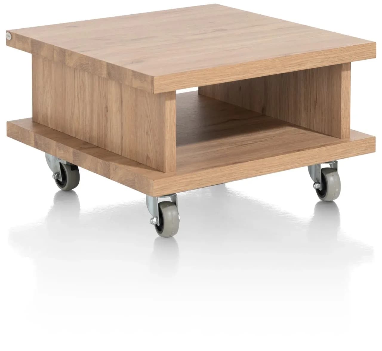Delmonte, Beistelltisch 60 x 60 cm + 1-Nische (+ Rollen)