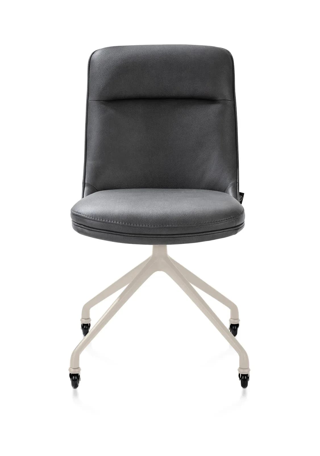 Mateo, Stuhl - Rollen - creme - Pala