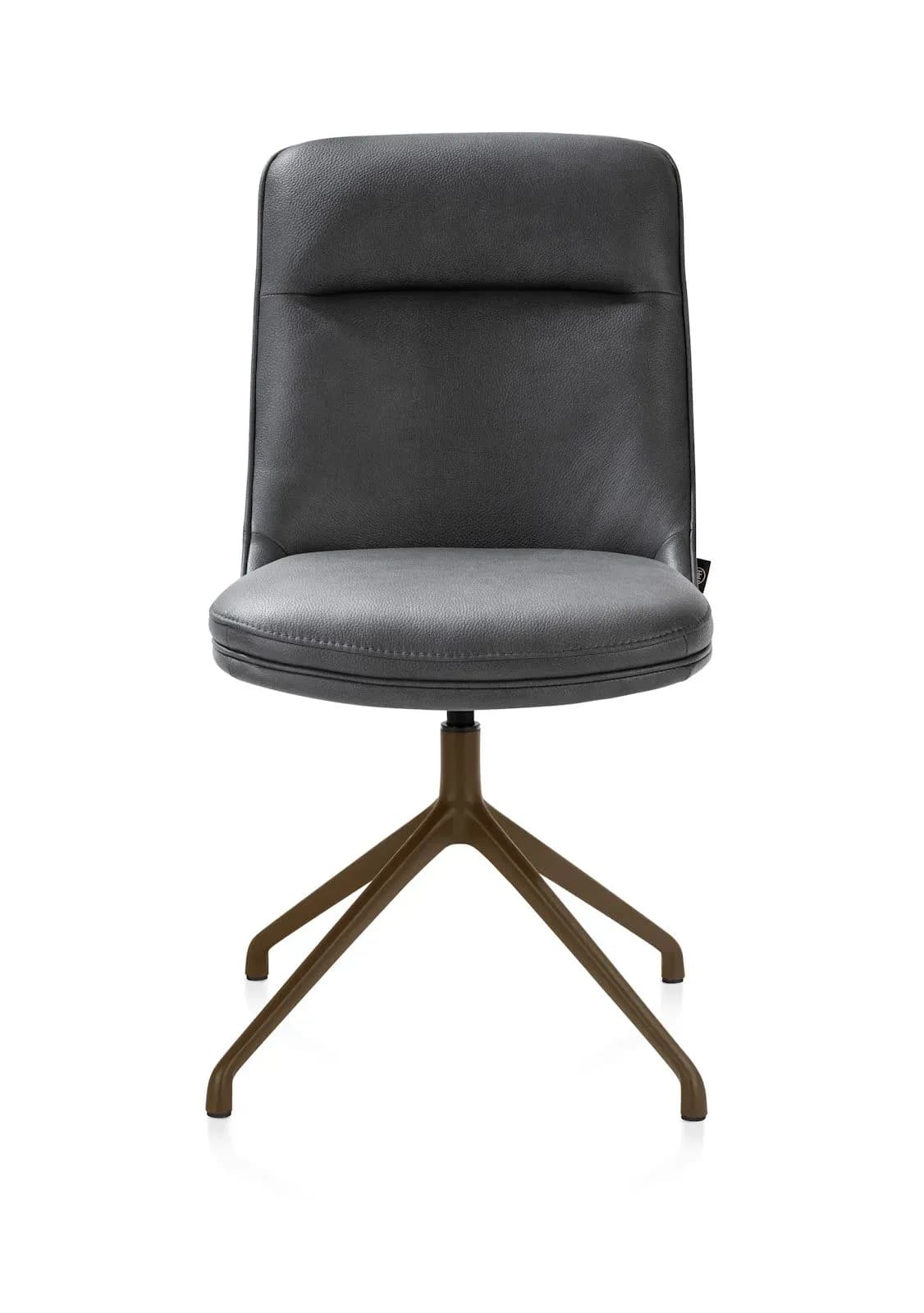 Mateo, Stuhl - drehbar - steelbrown - Pala