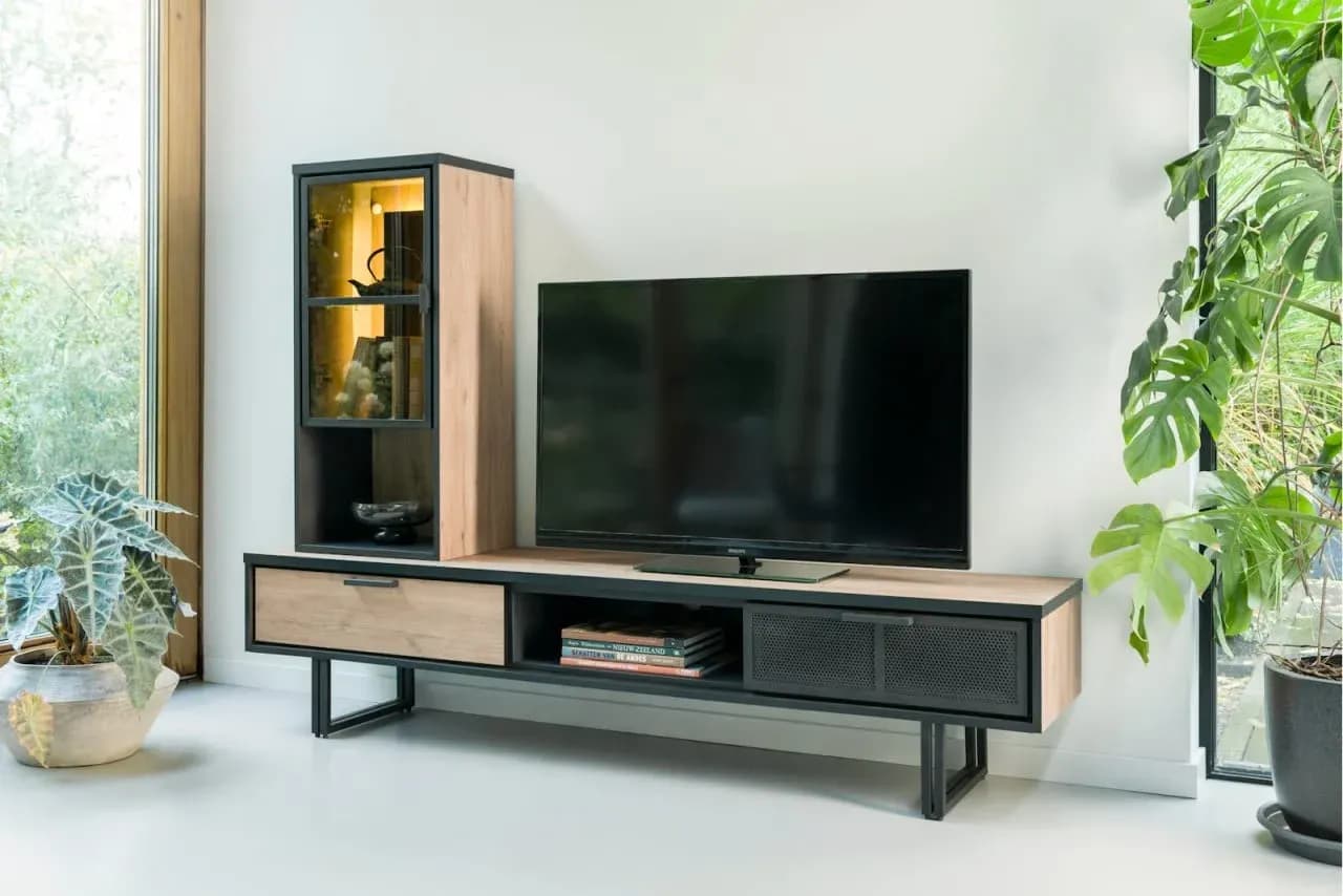Avalon, Element zum stehen oder aufhängen 45 cm - 1-Glastür +1-Nische (+ LED)