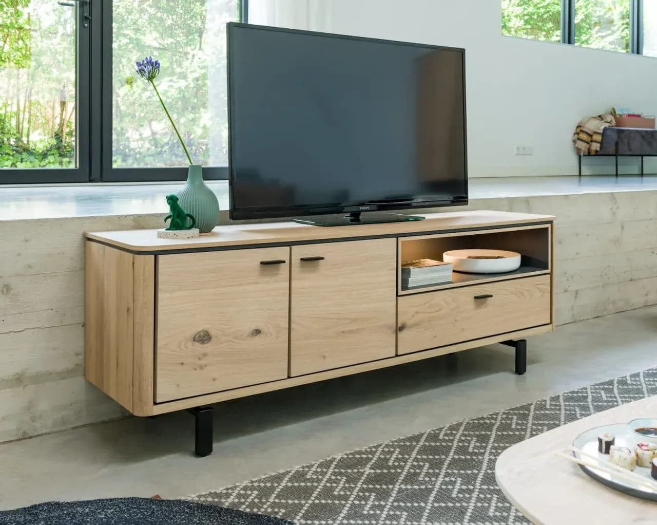 Livada, Highboard 115 cm - 4-Türen + 1-Lade + 1-Nische