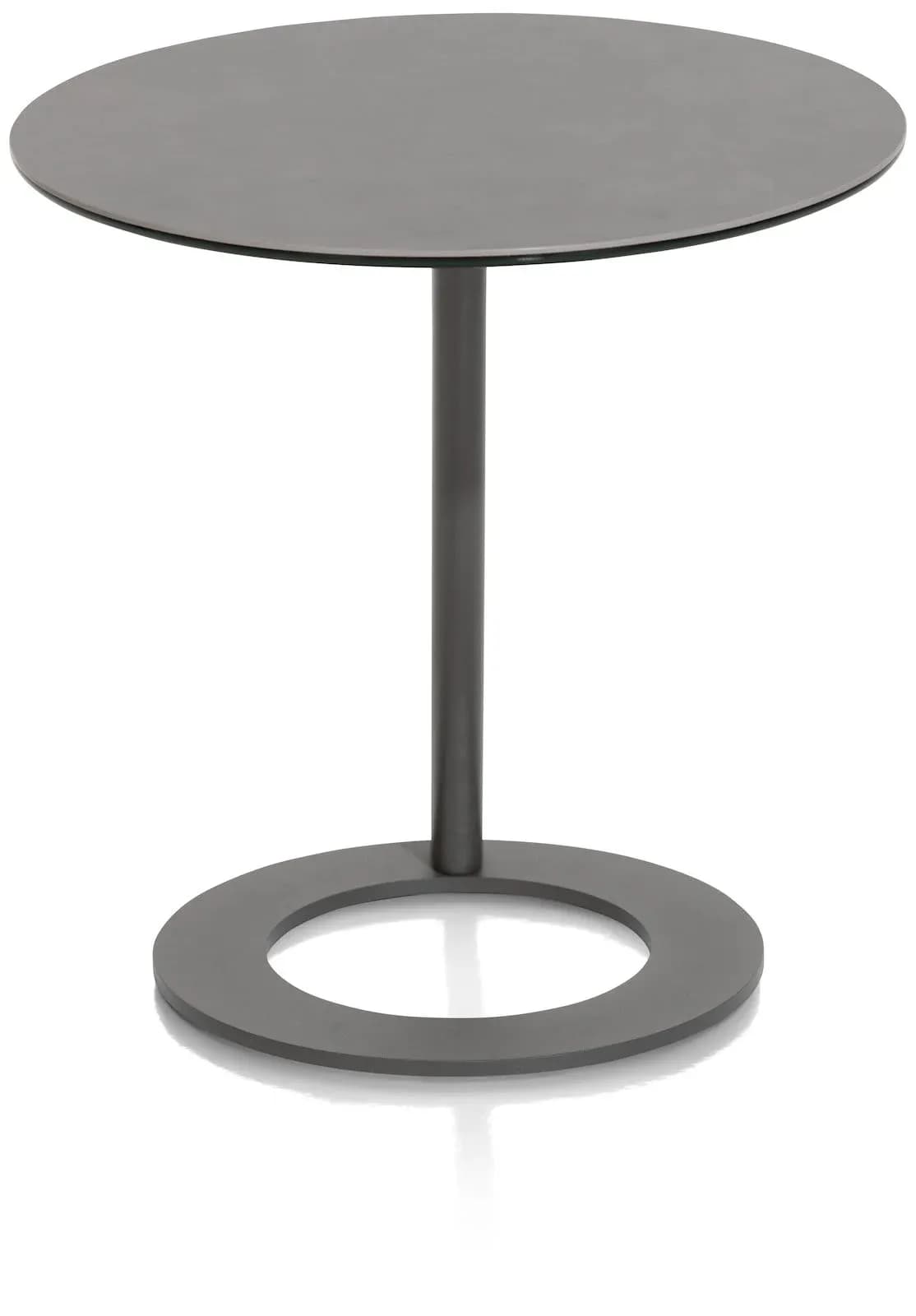 Vegas, Couchtisch rund 50 cm - Keramik auf Glas