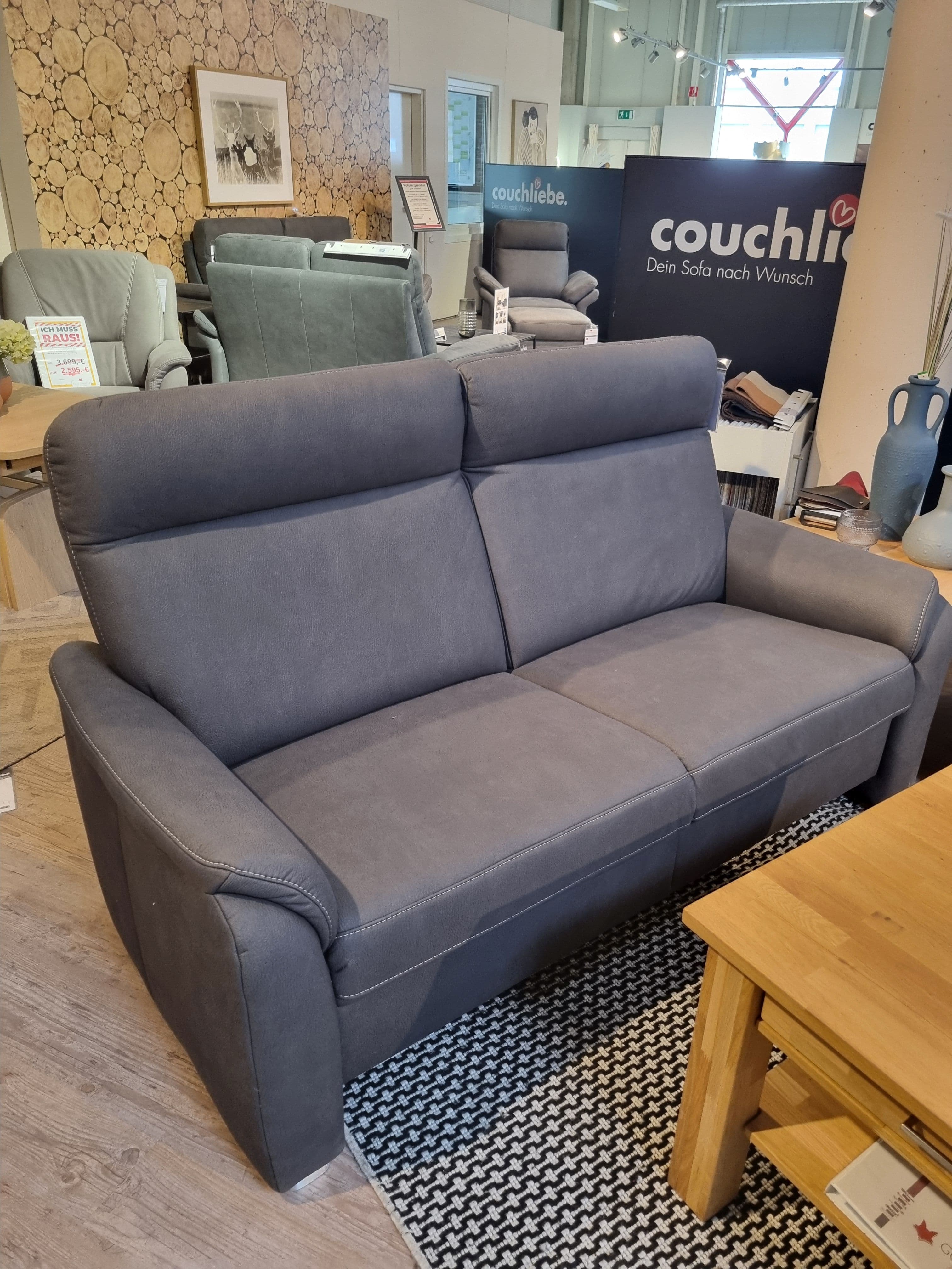 Trapezsofa+2,5-er Sofa – Ausstellungsstück im Möbelhaus Gottwald – der Wohnfuchs