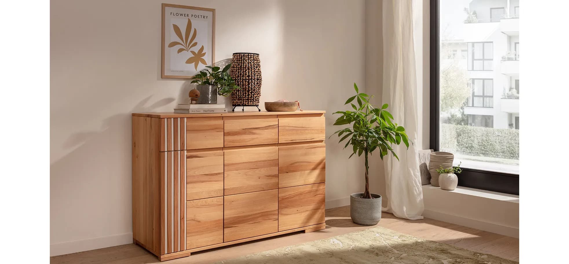 Kommode Tigris aus Buche (Natura)