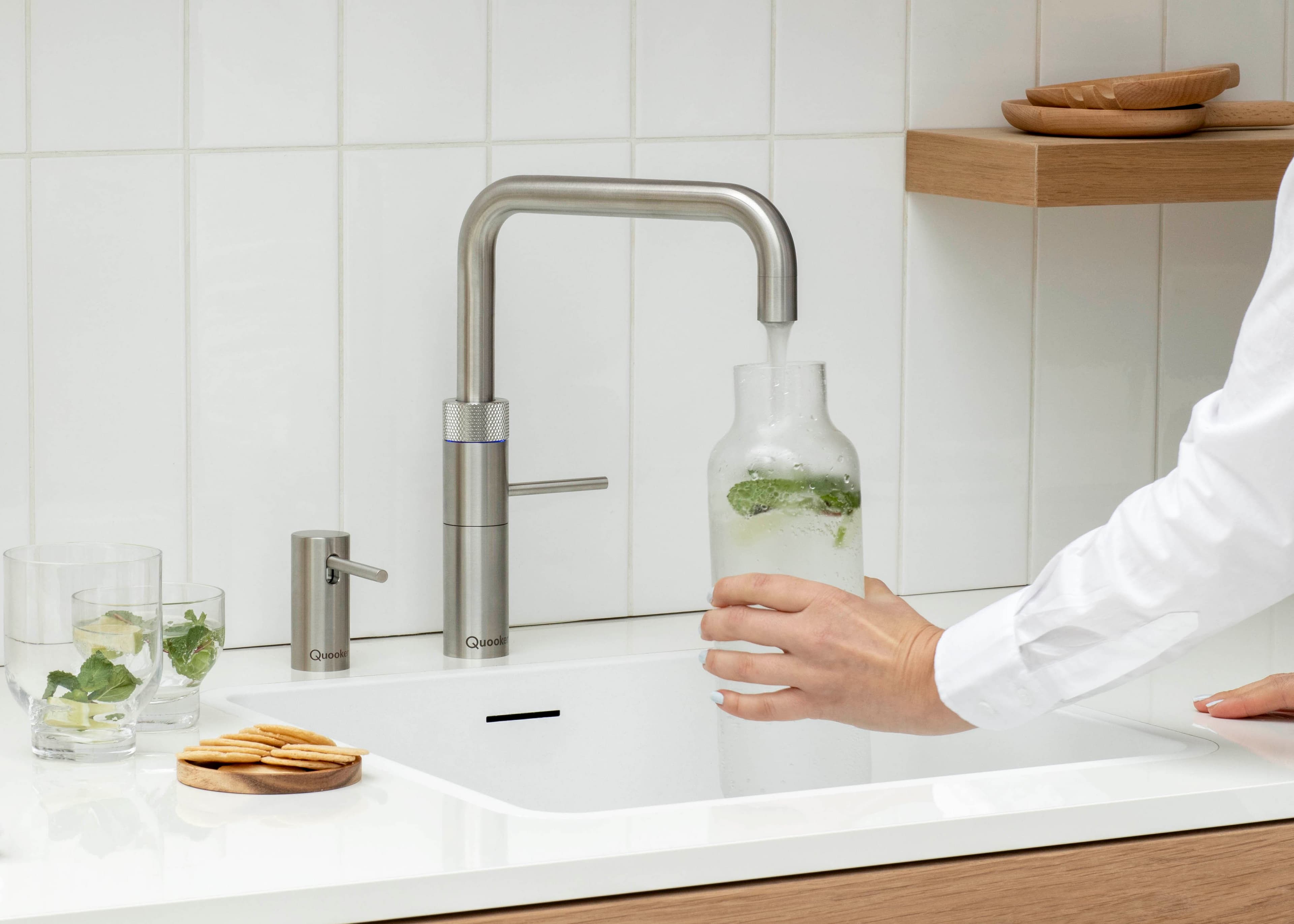 Quooker Fusion Square Armatur in Edelstahl