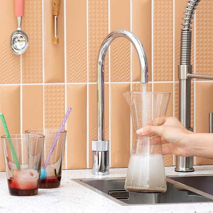 Quooker Nordic Round single tap in Chrom