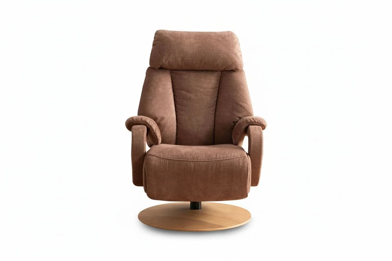 Sessel - Größe XS, Relaxfunktion, Stoff, Braun