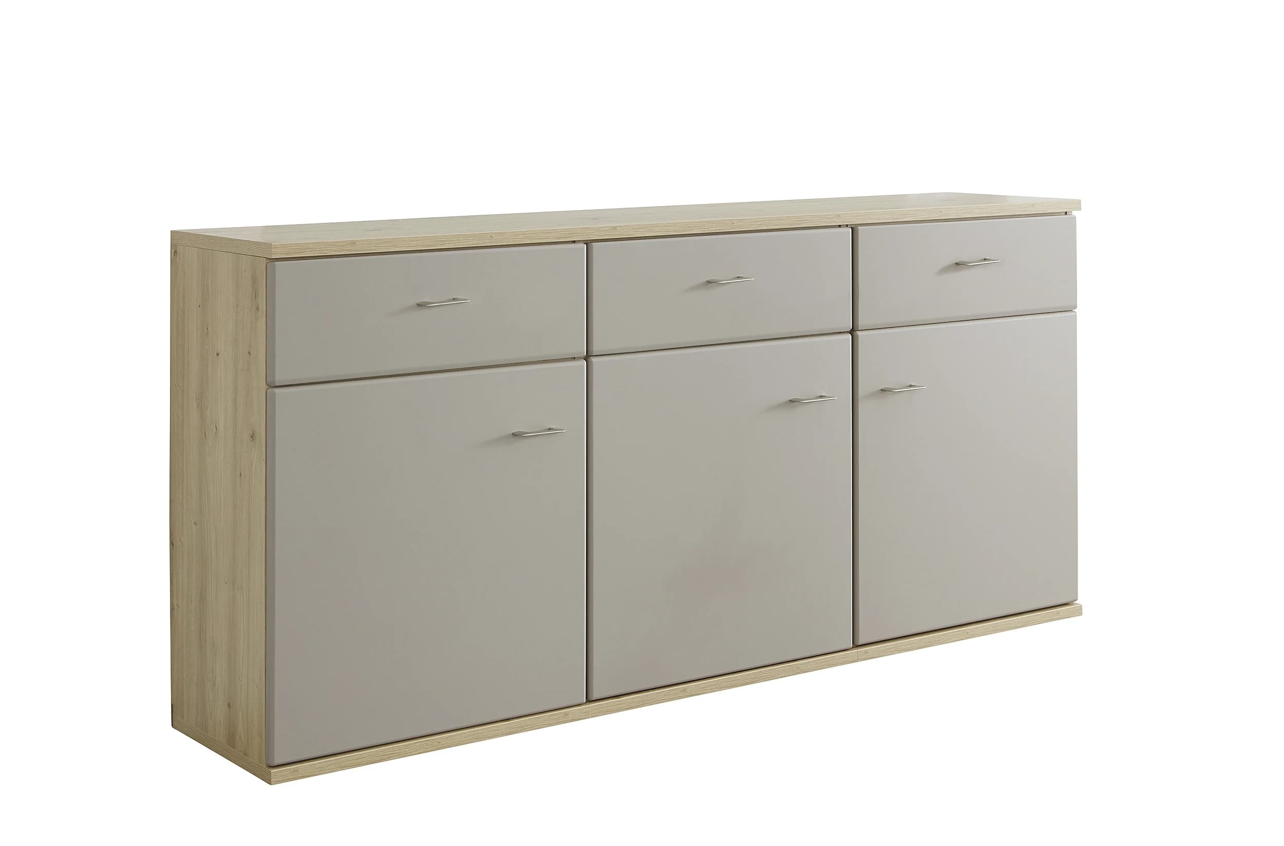 Sideboard EM Locarno - Grau, Risseiche
