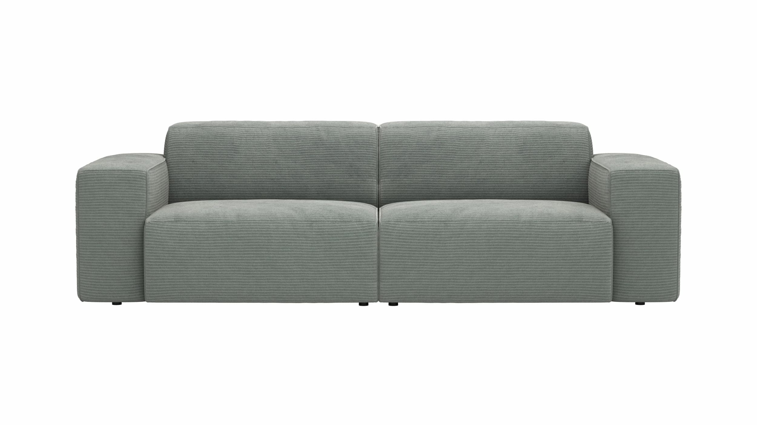 Sofa Elementos - 3-Sitzer XL, Stoff, Grau