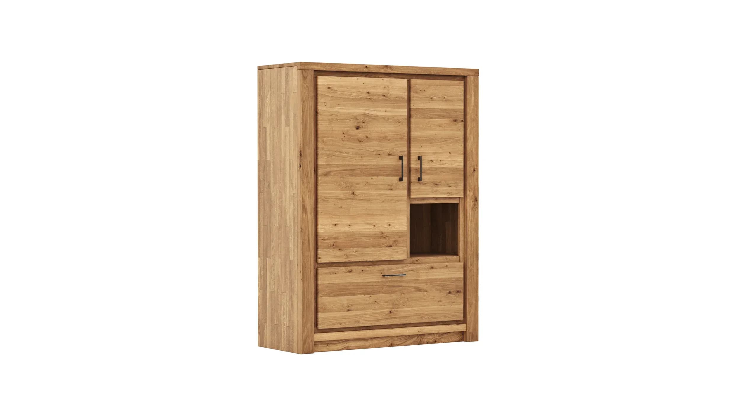 Highboard Farmingdale - Eiche massiv, natur geölt