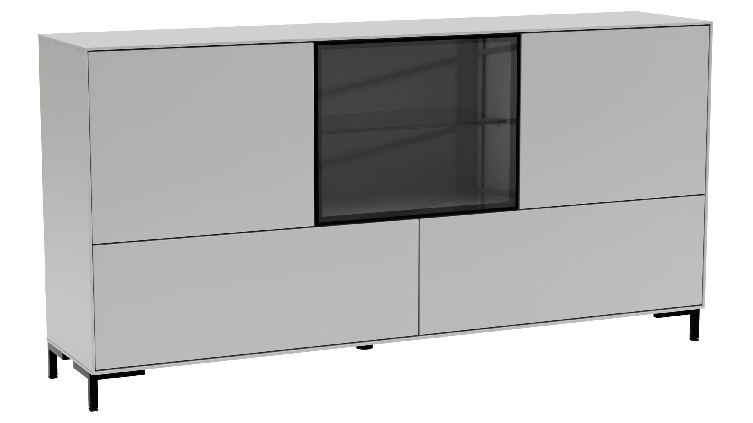 Sideboard Medio - Lack, Weiß