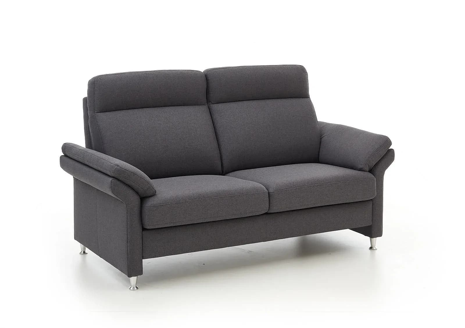 Sofa EM Dublin 2.0 - 3-Sitzer, Stoff, Steingrau
