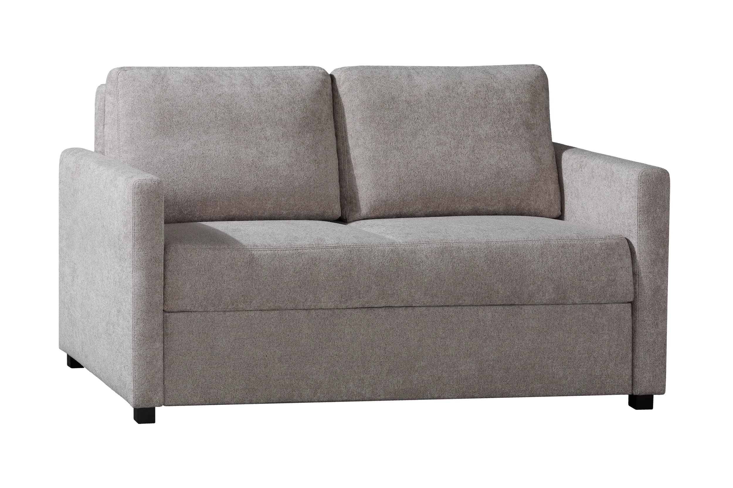 Sofa - 2-Sitzer, Schlaffunktion mit Bettkasten, Stoff, Cappuccino
