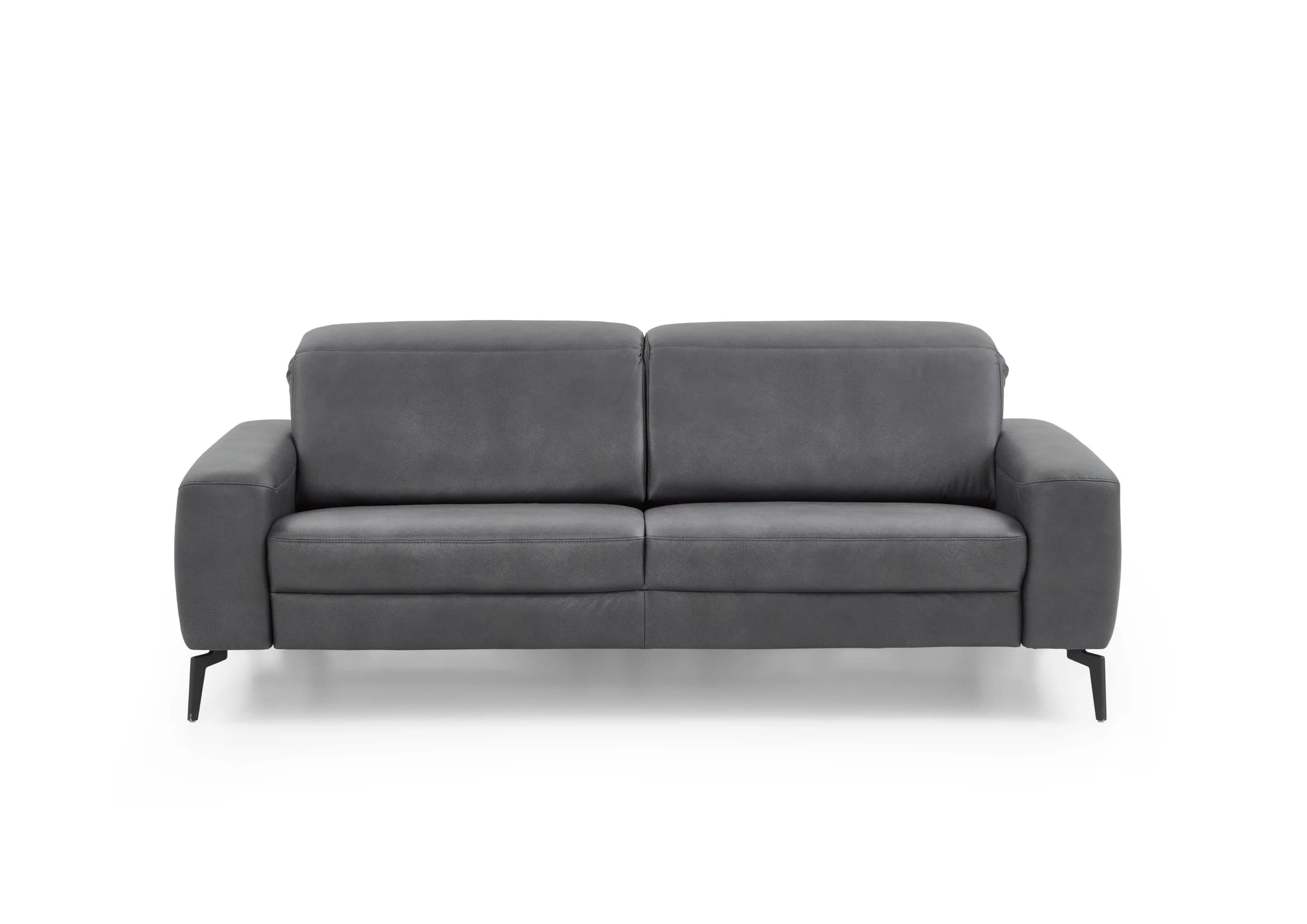 Sofa - 2,5-Sitzer, Kopfteil verstellbar, Stoff, Graphit