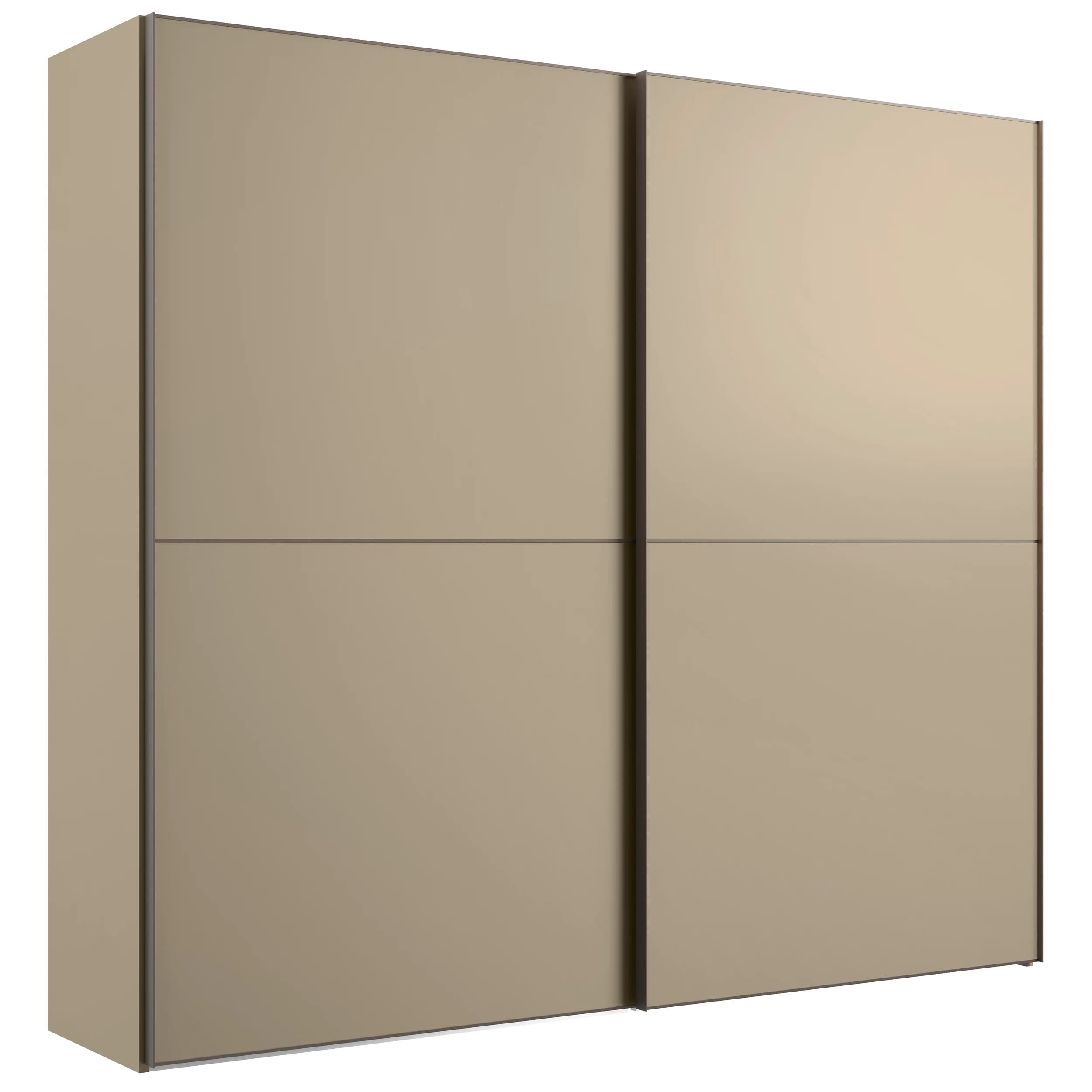 Schwebetürenschrank Solina Dover - B ca. 273 cm, Lack, Cappuccino