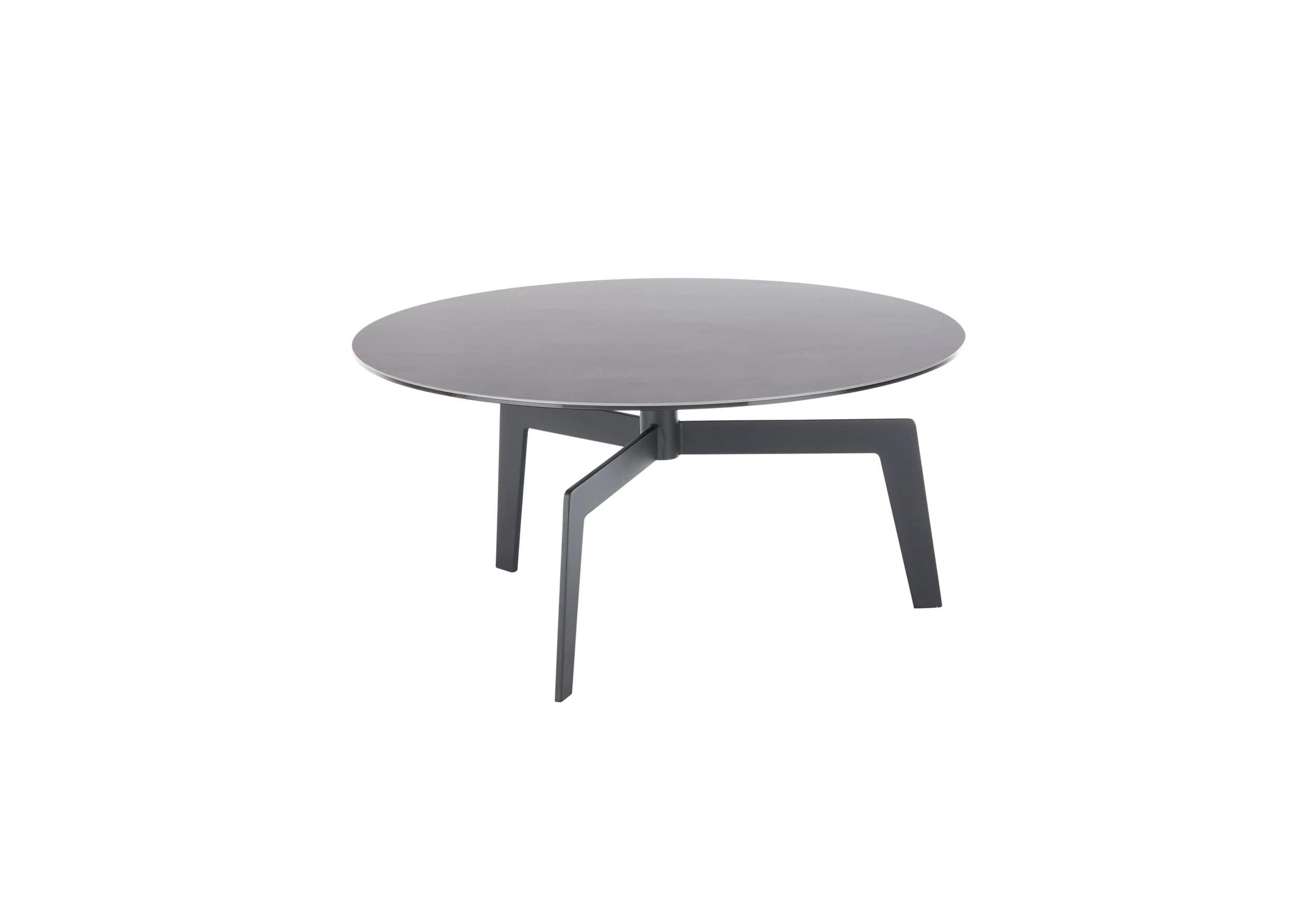 Couchtisch - LBH ca. 80x80x38 cm, Keramik, Dunkelgrau