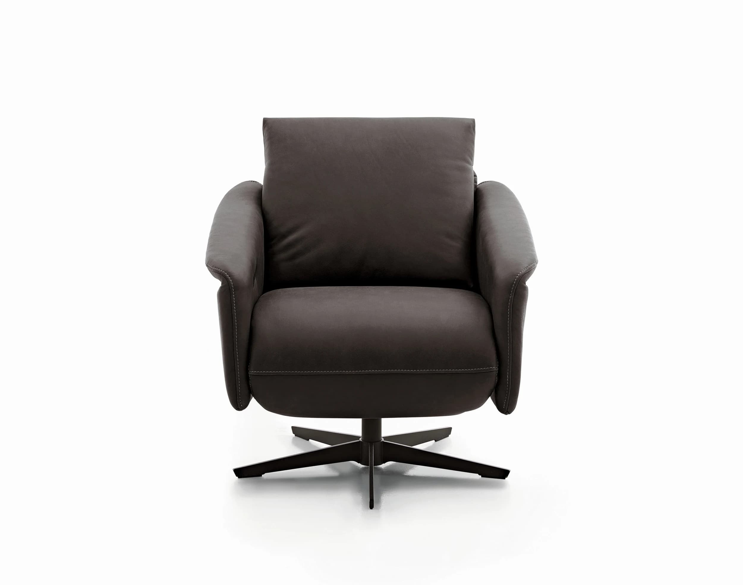 Sessel - Relaxfunktion motorisch, Leder, Hellbraun
