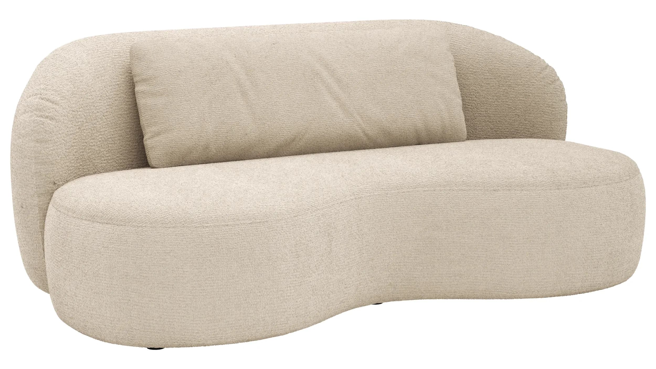 Chaiselongue Karasu - Stoff, Natur