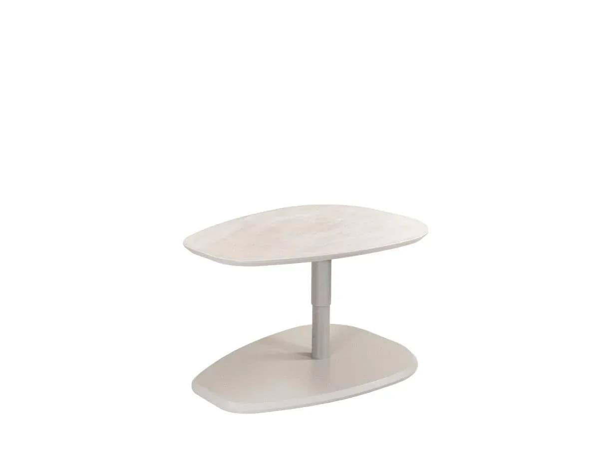 Couchtisch - höhenverstellbar, LBH ca. 80x60x47-65 cm, Steingrau