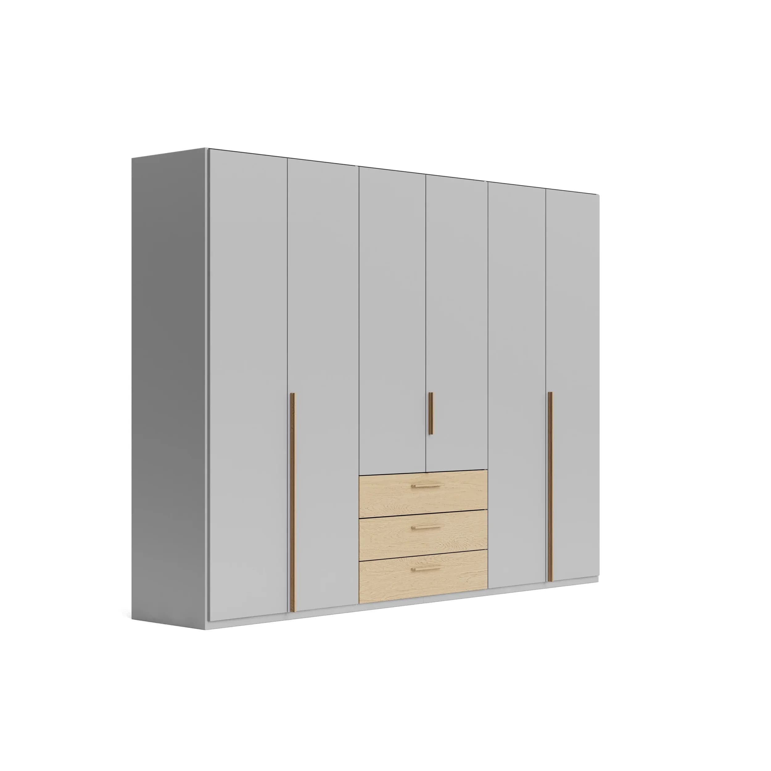 Drehtürenschrank Caluma - B. ca. 300cm, Lack, Taupe