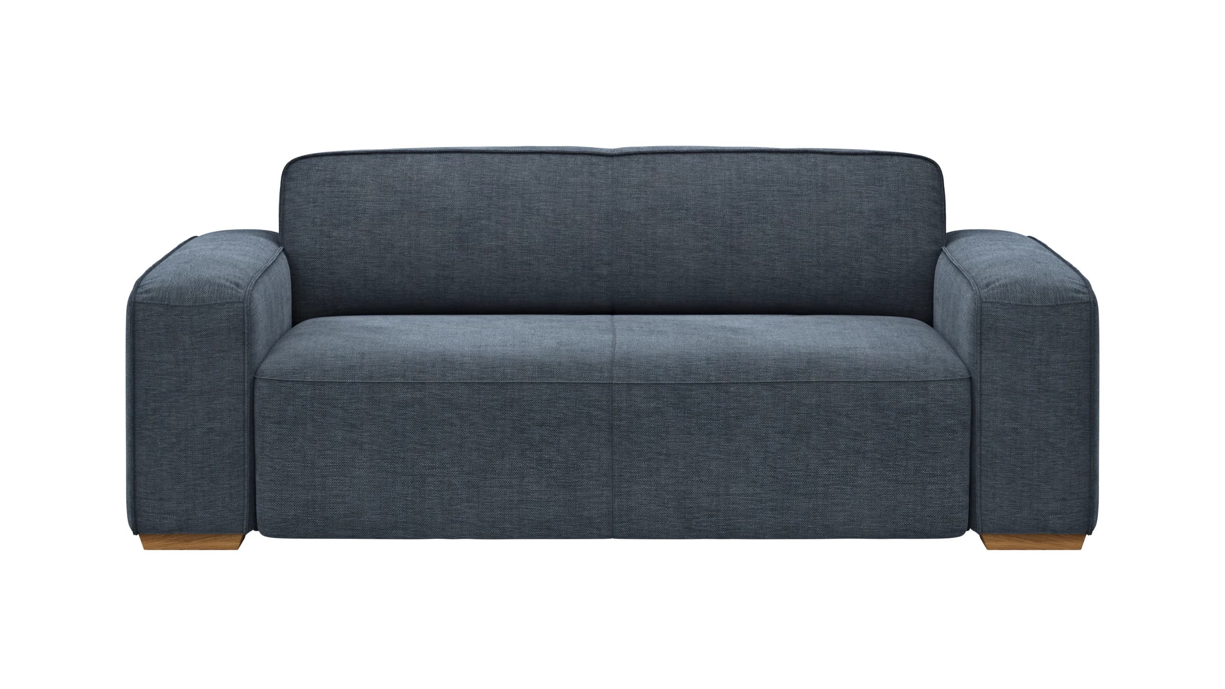 Sofa Denver - 2,5-Sitzer, inkl. Sitzvorzug (motorisch), Stoff, Blau