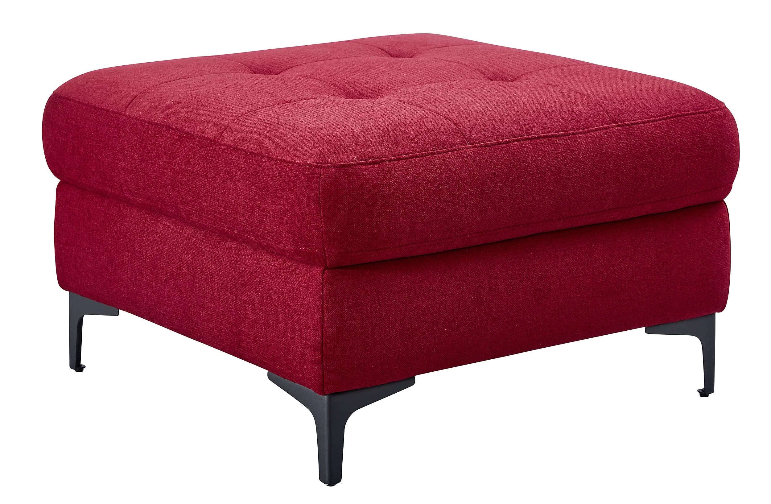 Hocker EM Brügge - Stoff, Rot