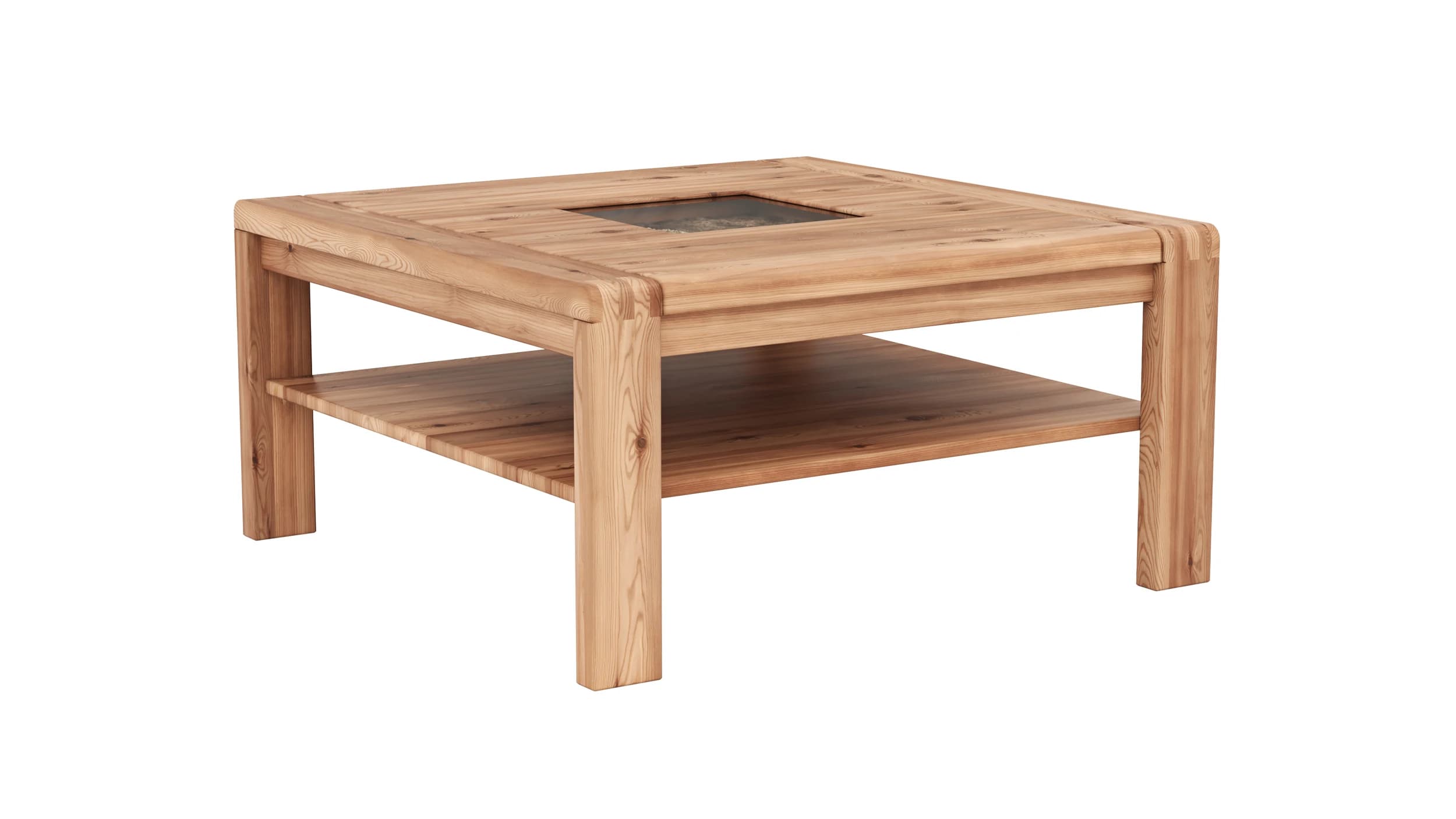 Couchtisch Cartago Soft - BHT ca. 90x45x90 cm, Astbuche massiv, natur geölt