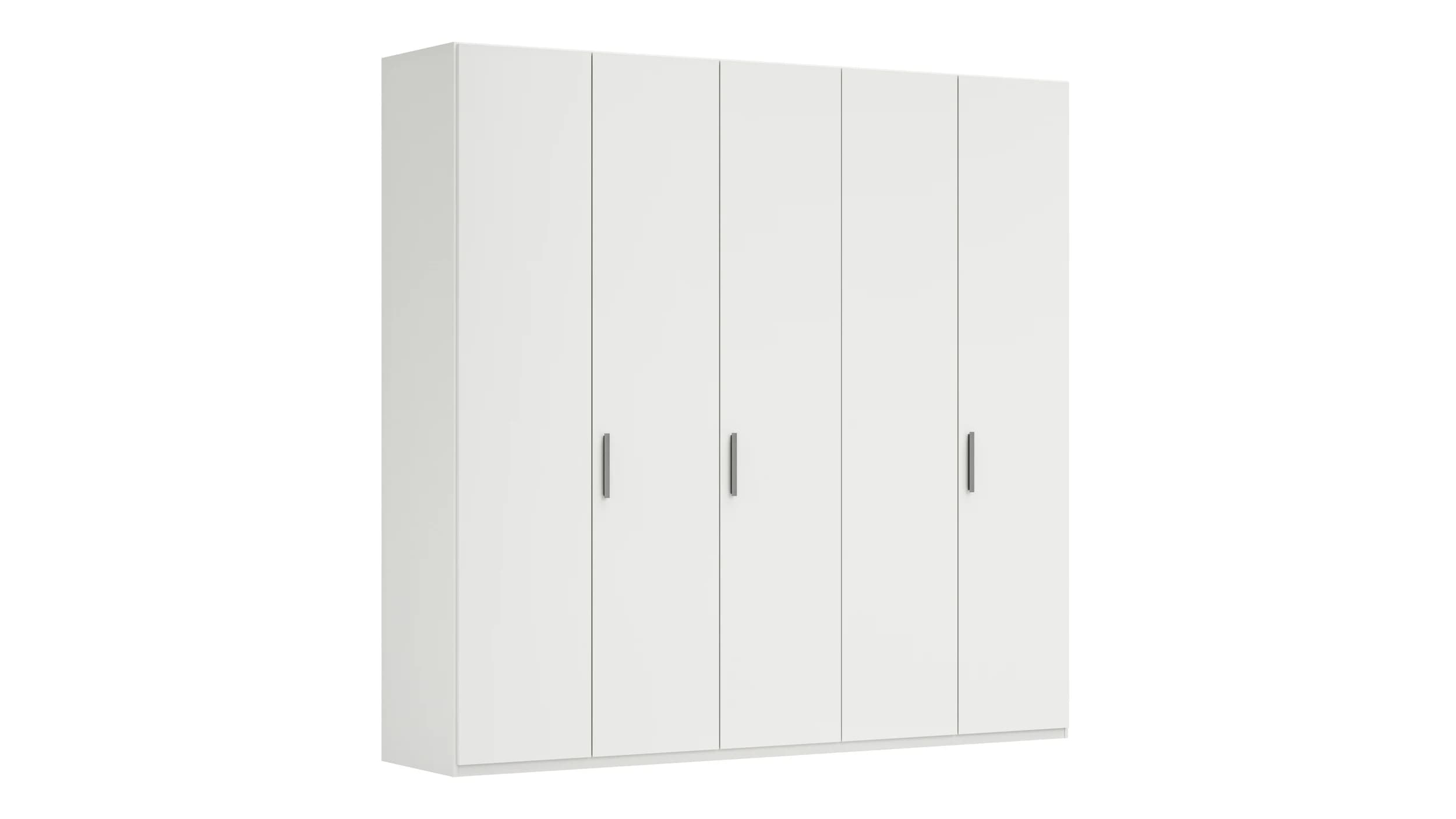Drehtürenschrank Viana - B. ca. 250 cm, Lack, Weiß