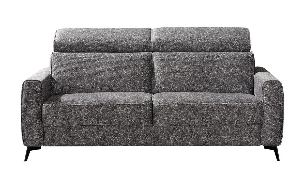 Faltbett - Kopfteil verstellbar, Stoff, Grau