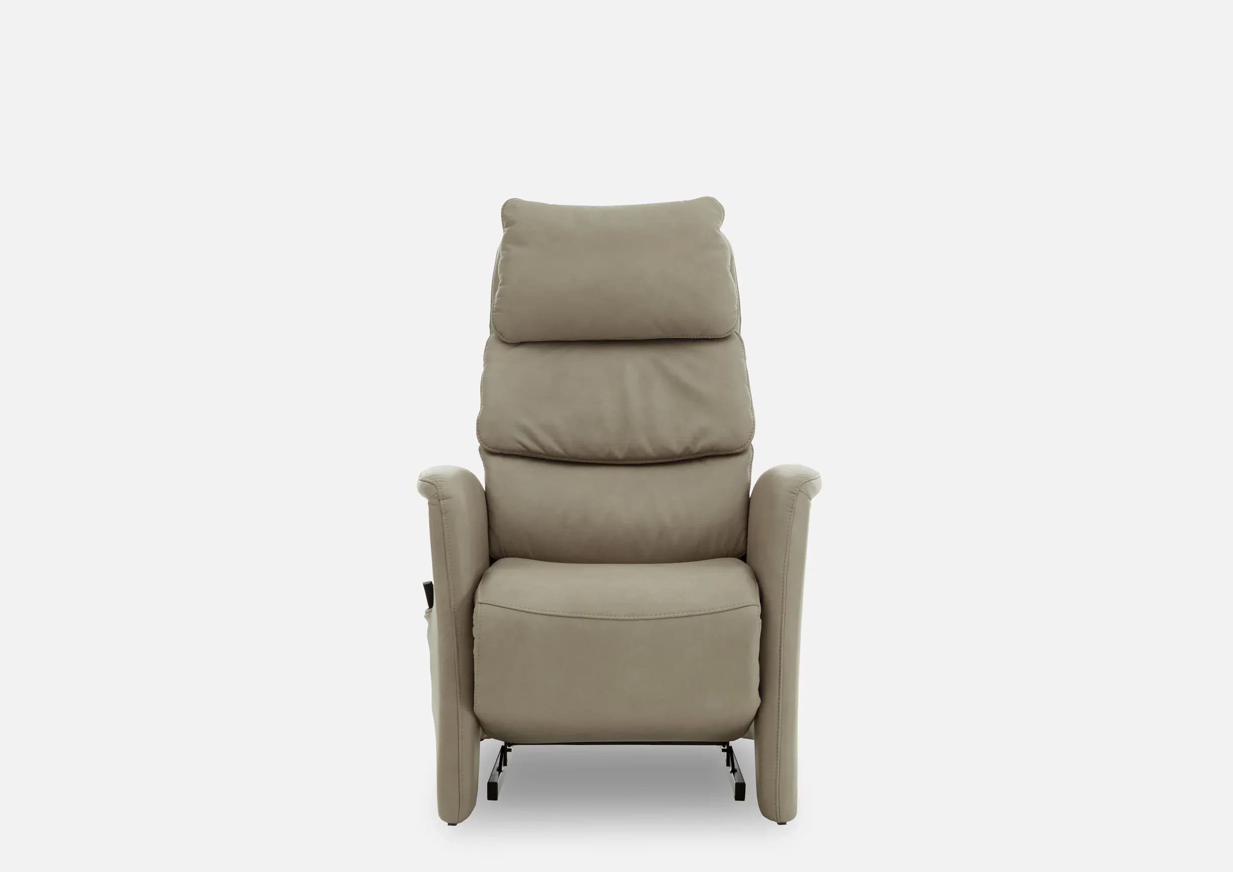 Sessel - mit Relaxfunktion, Stoff, Ecru