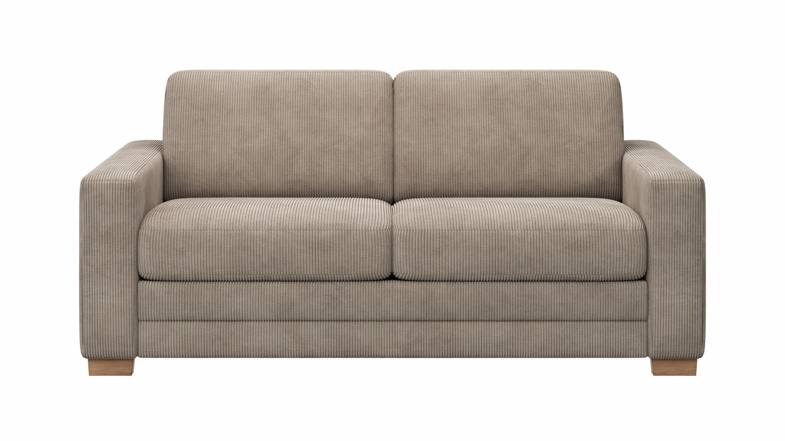 Sofa Lakeville 1 - 2-Sitzer inkl. Schlaffunktion, Stoff, Graubeige