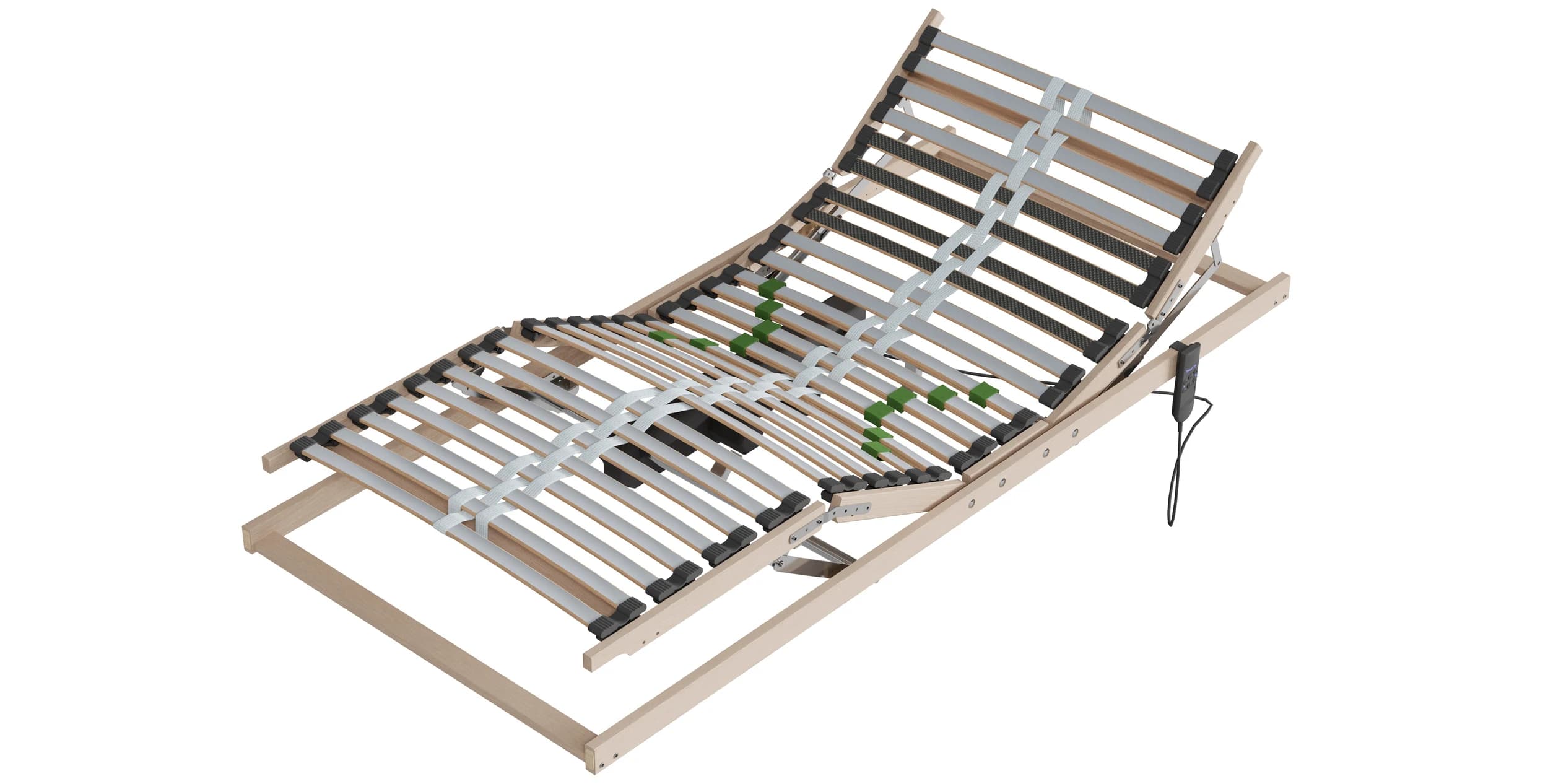 Lattenrost Alpin Schlafsysteme Alpin-A-MO - 90x200cm, Kopf-/Fußteil 2-motorisch verstellbar, Kabelsteuerung