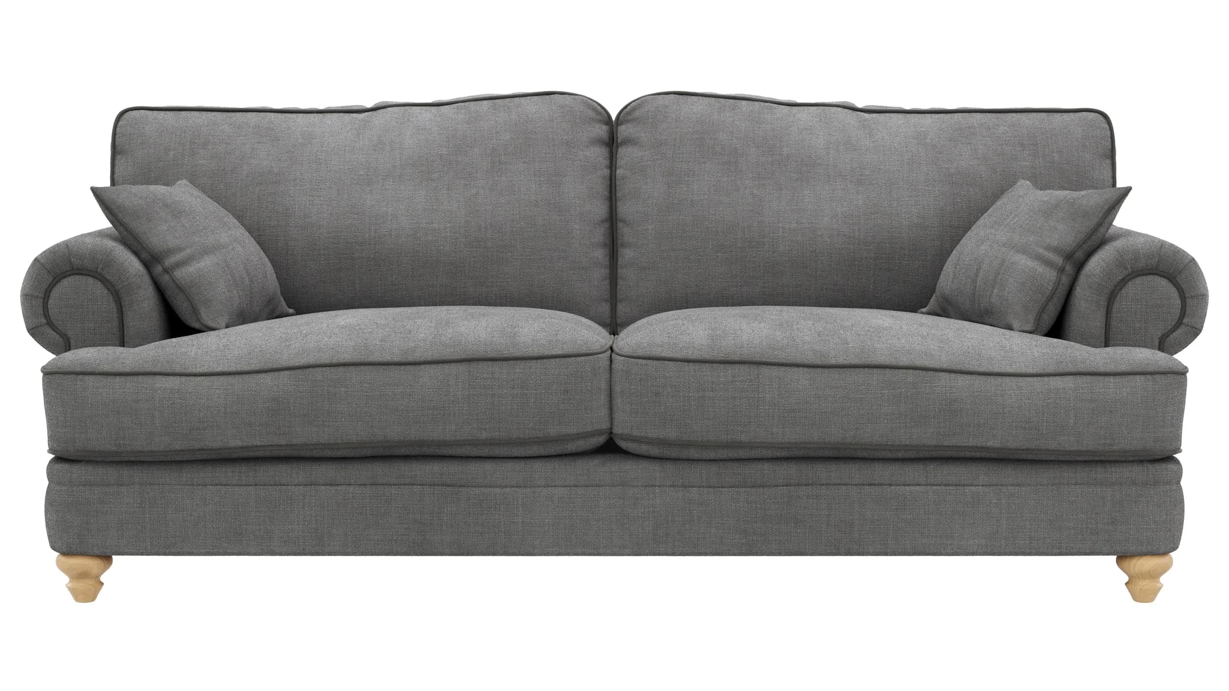 Sofa Mapleton - 3-Sitzer, Stoff, Anthrazit