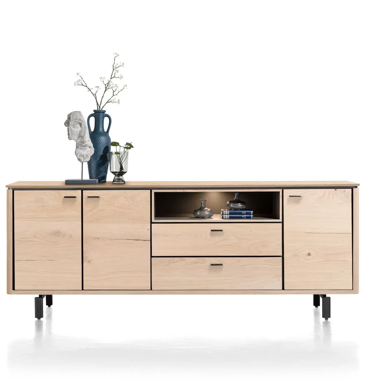 Livada, Sideboard 210 cm - 3-Türen + 2-Laden + 1-Nische