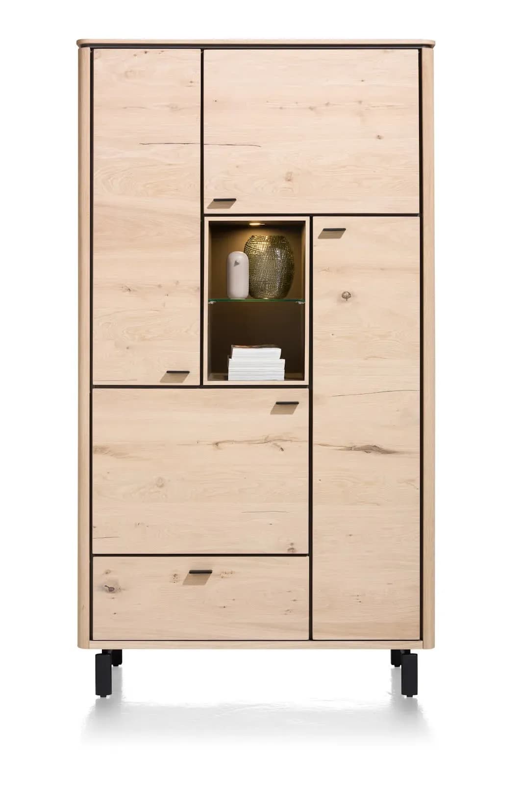 Livada, Schrank 110 cm - 4-Türen + 1-Lade + 2-Nischen