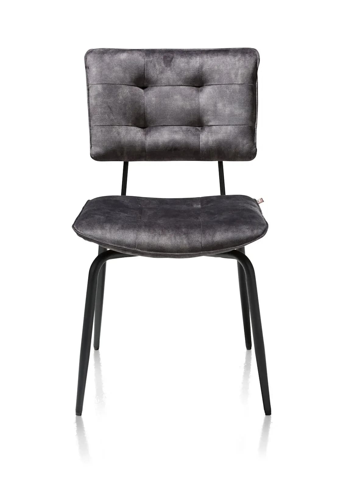Manou, Stuhl - off black - Stoff Karese
