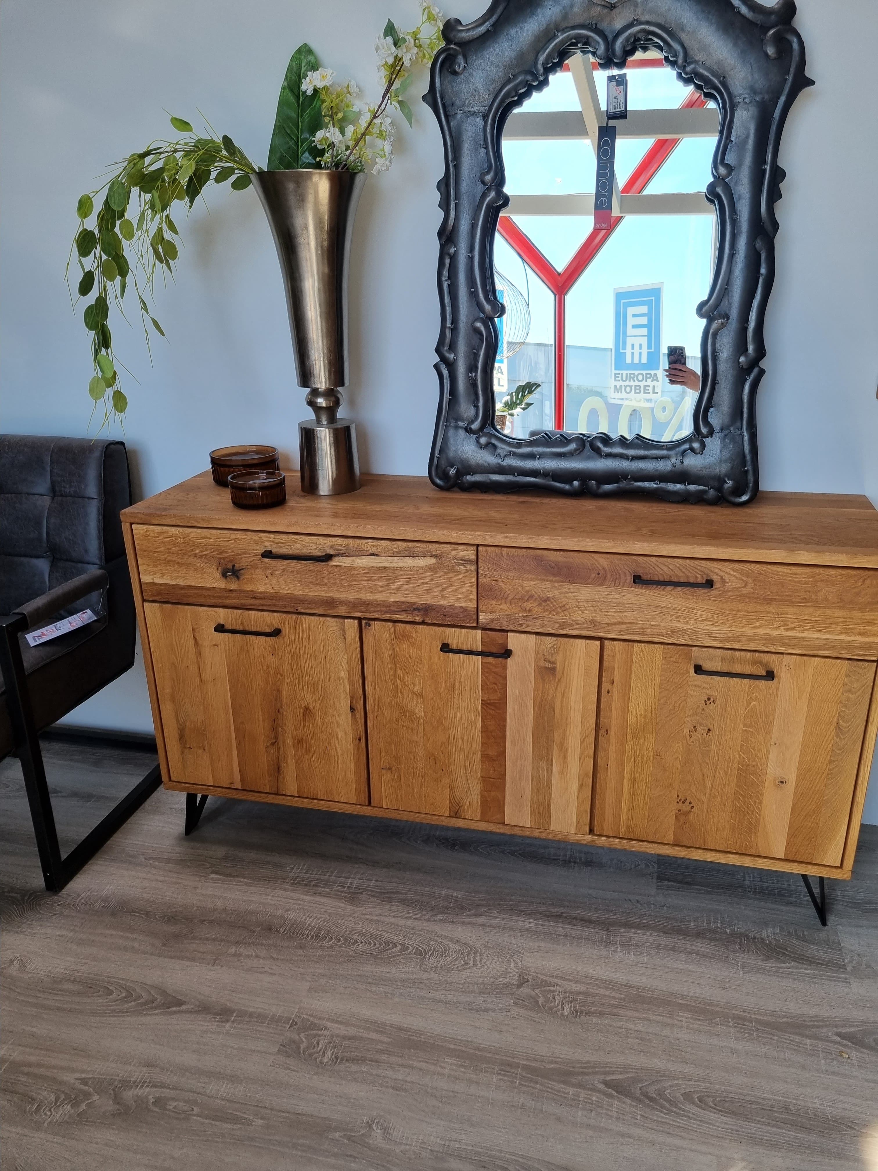 Sideboard&Hängepaneel Savannah Natura – Ausstellungsstück im Möbelhaus Gottwald – der Wohnfuchs
